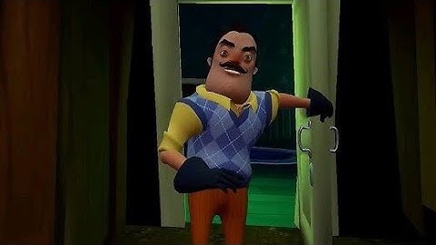 Hello Neighbor : Act 1 Full Gameplay - How to get the red key ?? Tutorial Walkthrough