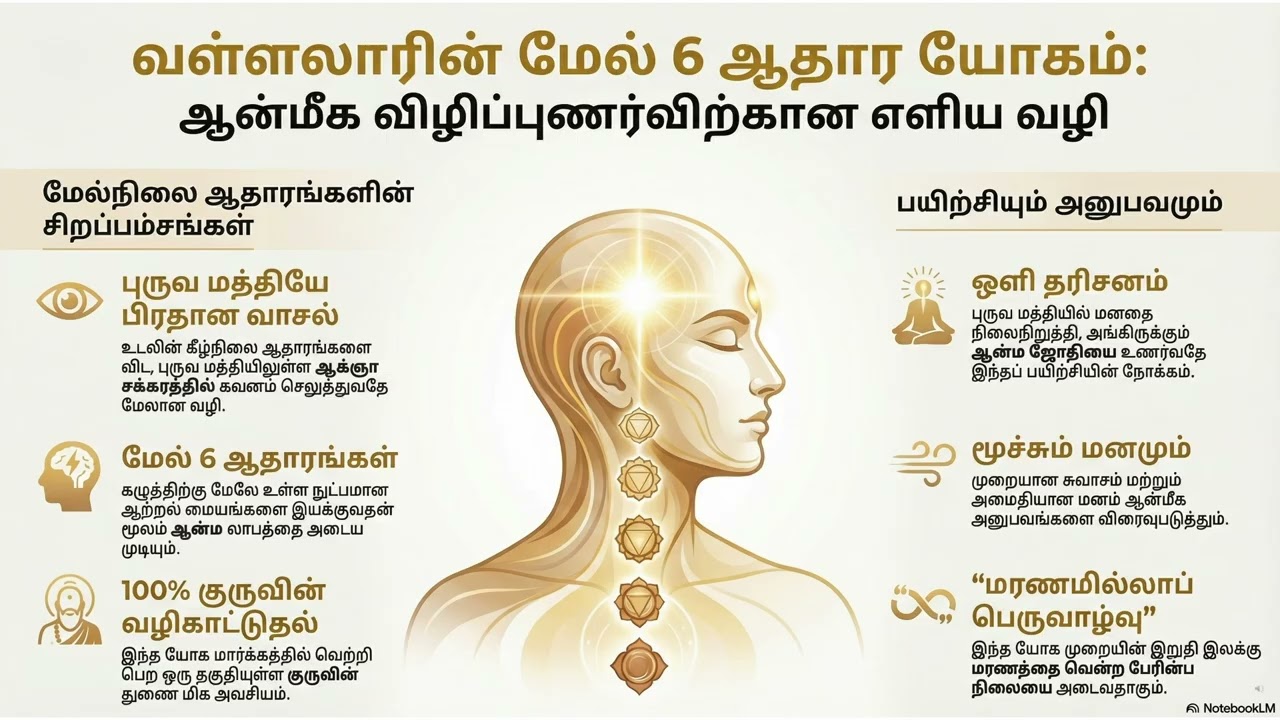 குண்டலினி சக்கரங்களும் அறிவியல் ரகசியமும் - வள்ளலாரின் மேல் 6 ஆதார யோகம்