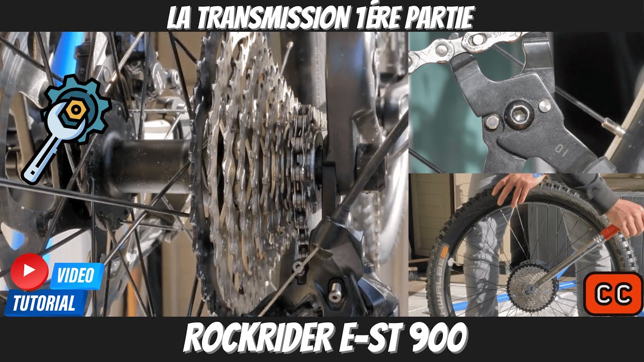 La transmission 1/3:  La Chaîne et la cassette sur le Rockrider e-ST 900. #rockrider #vtt
