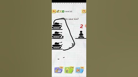 Draw 2 Save Stickman Puzzle Level 115: How to save him