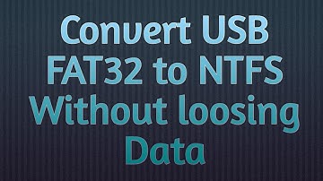 How to convert Fat32 to NTFS without Formatting | File is too large for the destination file system