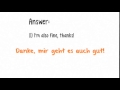 German for Beginners: Lesson 6 - How are you?