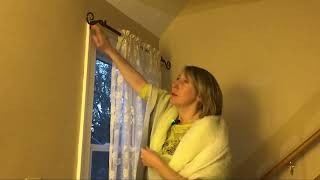 FINECITY Lace Curtains 63 Inch Length