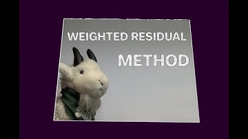 FEM1D - Weighted Residual Method