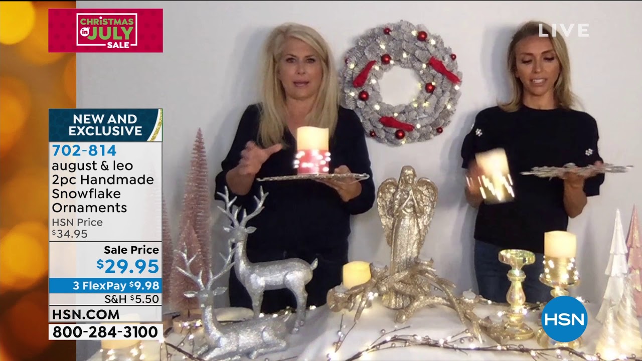 August leo 2piece handmade snowflake ornaments youtube