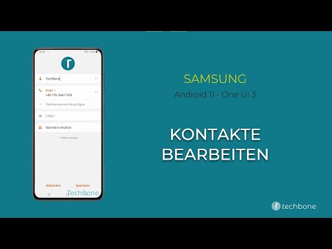 Kontakte bearbeiten - Samsung [Android 11 - One UI 3]