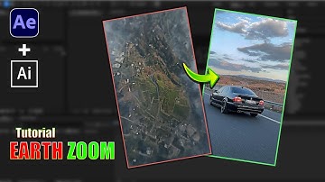 AI Earth Zoom Transition - AI & After Effects Tutorial