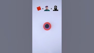 Squid game player clay mixing! #squidgame #colormixing #asmr #shorts