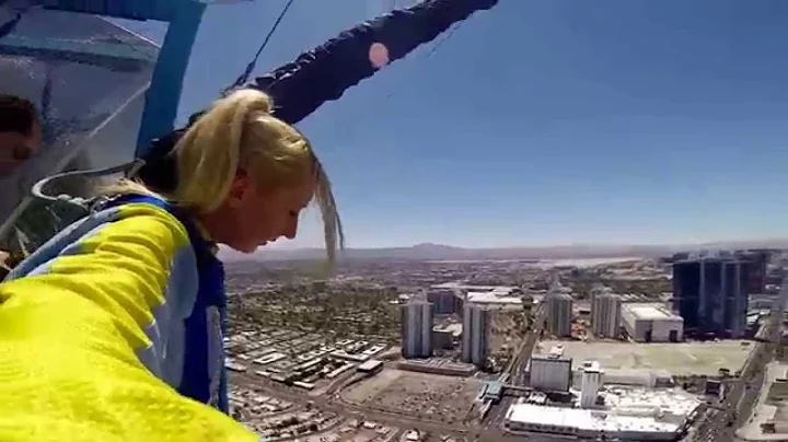 SkyJump at the Stratosphere Las Vegas with WristCam POV (HD)