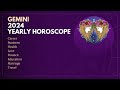 Gemini  2024 yearly horoscope prediction     2024  