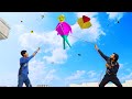 New kite catch with man kite vs gudda kite fight  kites