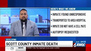 Sheriff: Scott County inmate dies