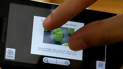 Multitouch demo on DROID with ThinkFree Mobile