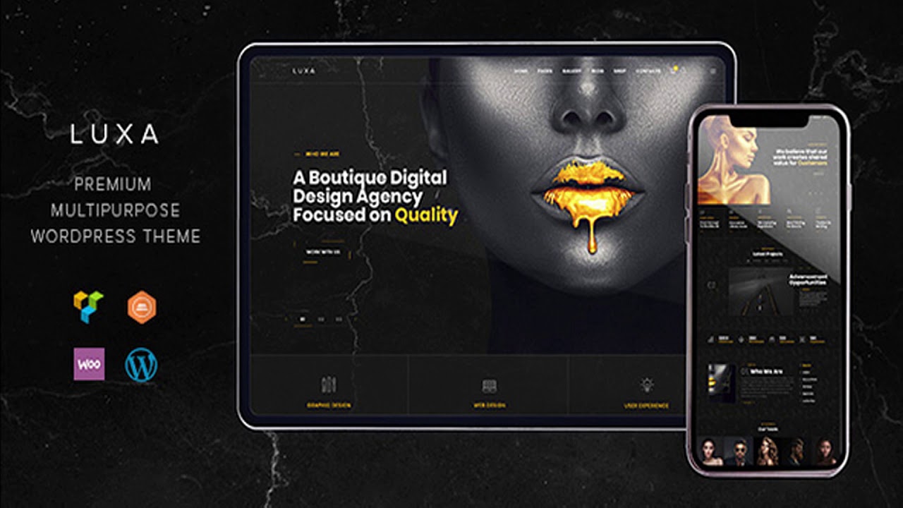 Luxa | A Luxury Black MultiPurpose WordPress Theme | Themeforest Website Templates and Themes