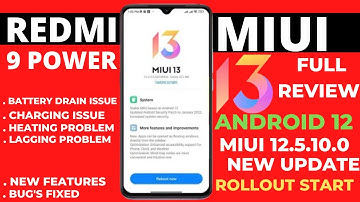 🔴 MIUI 13 : Redmi 9 Power Miui 12.5.10.0 New Update Rollout 🔥|Full Review|Miui 13/Android 12 Update