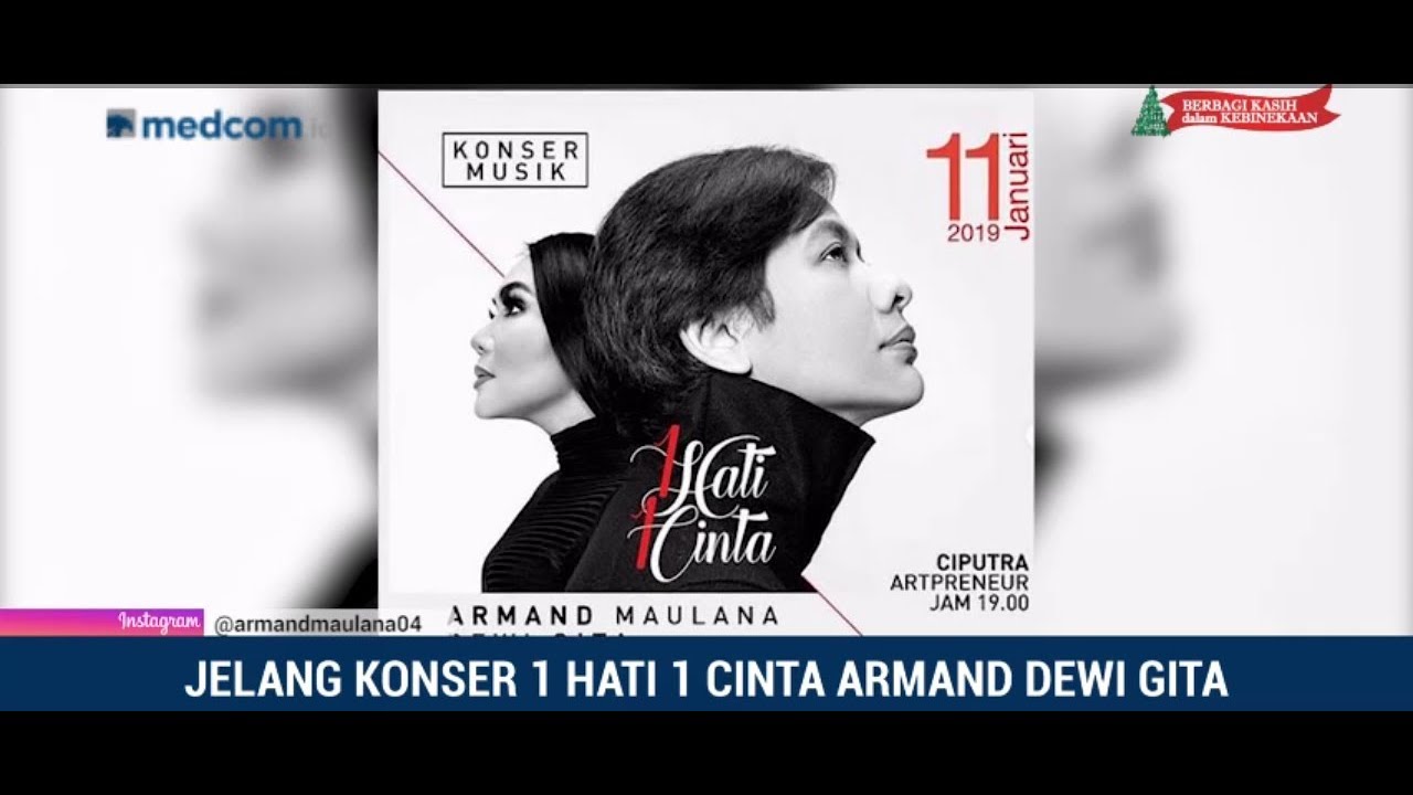 Persiapan Armand Maulana Dewi Gita Jelang Konser 1 Hati 1 Cinta 1