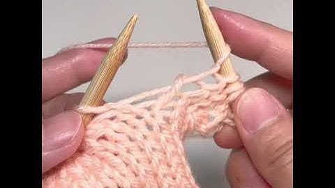 How to yarn over (yo) between two knit stitches #shorts | VGYS