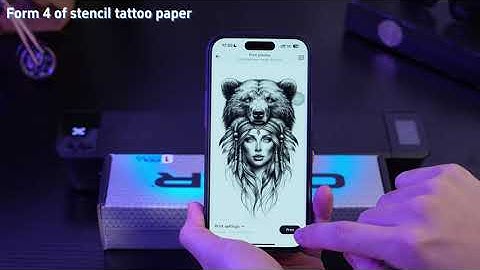 How to use MObile app for image editing for OZER X wireless tattoo stencil printer