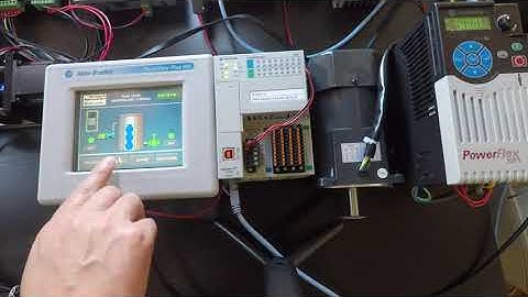 Part 1 Allen Bradley PLC & HMI & VFD  Physical Machines