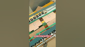 High speed Auto folder gluer and stitching machine #cartonboxmachine #stitchingmachine #yikegroup
