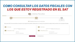 Como Obtener Datos en el SAT el RFC - Código Postal y Régimen Fiscal 2024 by EL DIARIO DE UN CONTADOR 168 views 2 months ago 3 minutes, 14 seconds