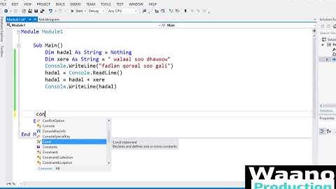 018 Concatenate strings in vb  af somali