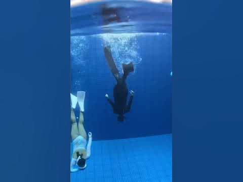 FREEDIVING PRACTISE POOL SESSION #shorts BLUE WORLD DIVE CENTER BF ...