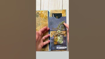 Recycled Envelope Pocket Folio Tutorial #craftygiveaway #shorts #junkmailenvelope