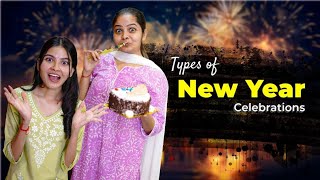Types of New Year Celebrations || Niha Sisters || Comedy || #newyear2024