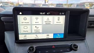 2022 Ford Maverick Touchscreen tutorial with Interior Measurements and Space. Is it Comfortable?