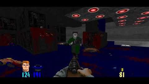 WolfenDoom/FreeDoom (v12-0) - C1M2- Communications Center - All secrets (Android)