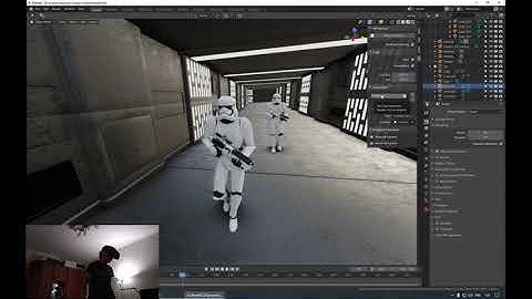 HTC Vive via SteamVR  + Blender EEVEE Viewport quicktest