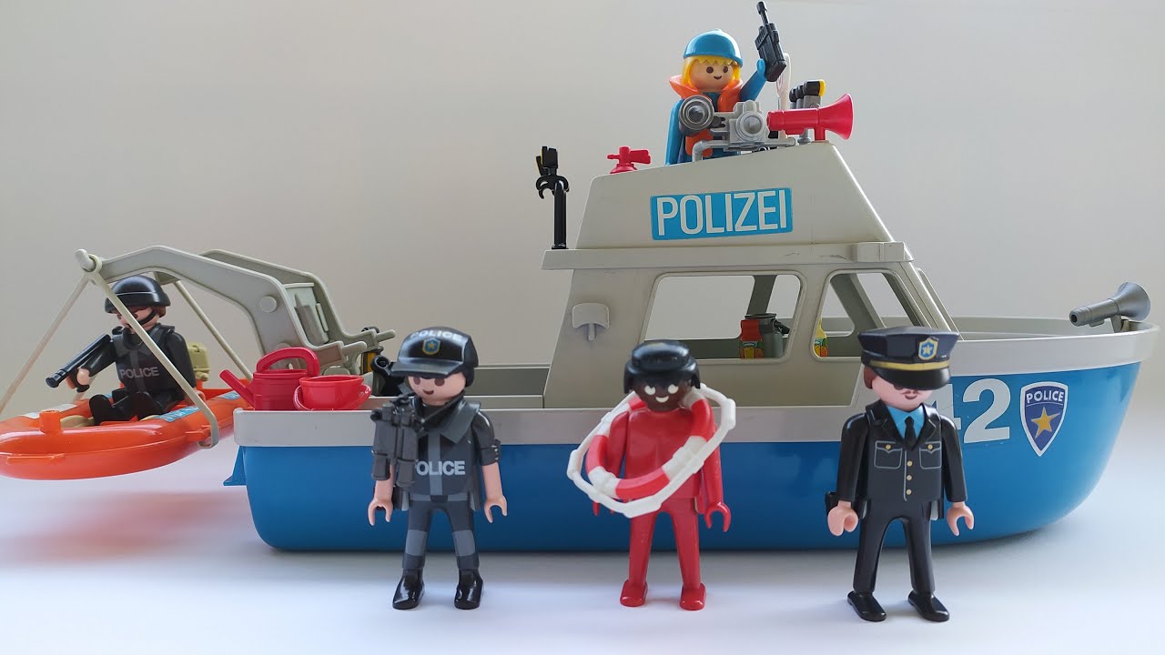 Playmobil Police Boat 80's - Vintage toys - Playmobil set 3539 | Jimmy &  friends - YouTube
