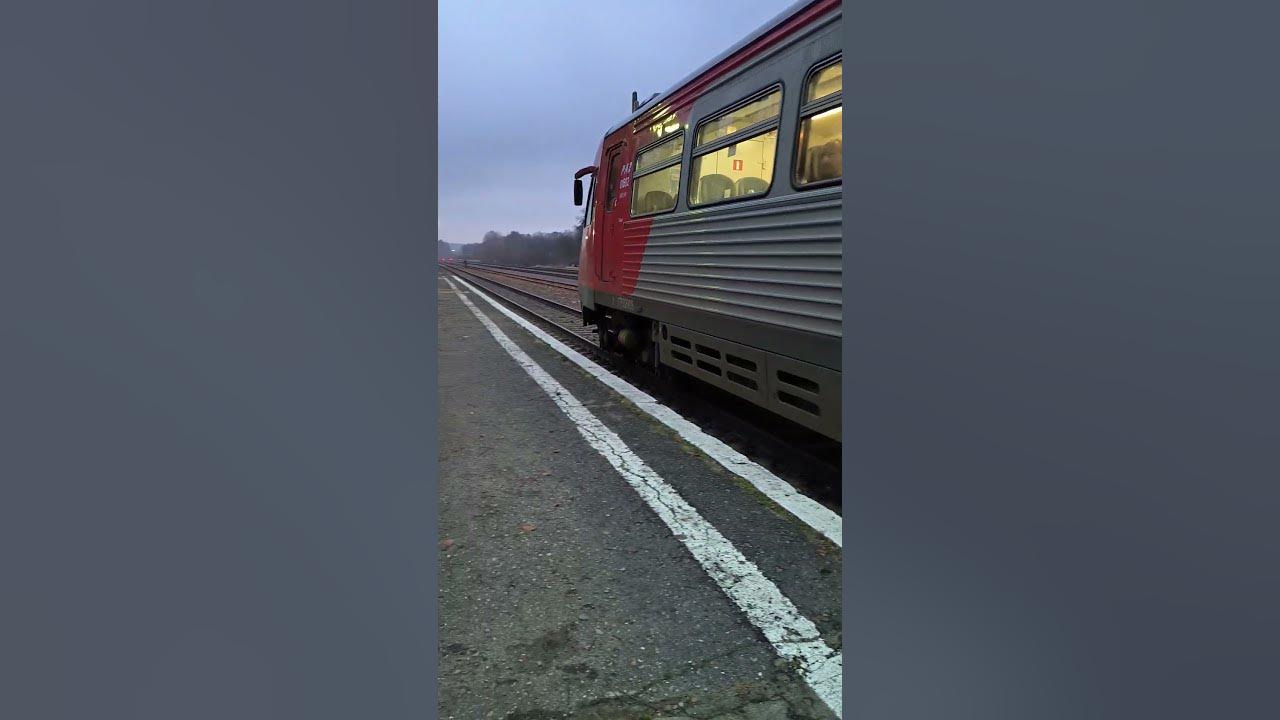 Дизель поезд РА-2 на станции Ладушкин #поезд #railway #train # ...