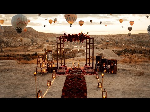 Kapadokya Balon'da Dronela Evlilik Teklifi / Cappadocia Proposal