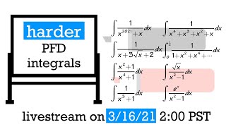 "Partial Fractions Or Not" Integral Quiz, Calculus 2