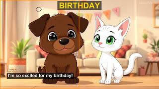 Happy Birthday, Mochi Learn English With Pips Family Ep.11 Lumiworld