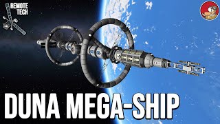 Duna Interplanetary Mega-Ship Construction and Assembly in KSP