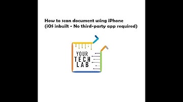 Scan Documents | How to scan document using iPhone (iOS inbuilt - No third-party app needed)