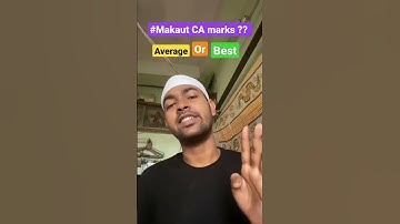 Makaut CA number Avg or Best  in semester exam | #makaut |#semester |#shorts | in Bengali