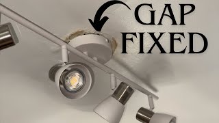 How To Hide Gaps Around Ceiling Light Fixtures And Drywall