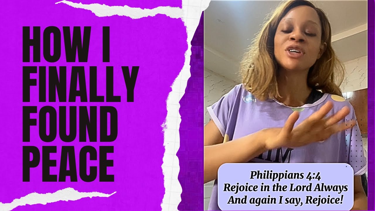 How to have Peace and Joy no matter what is happening around you - YouTube