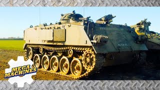 ⚙️ Mega Machines | Army Tank | Vehicles For Children | Learning Cars, Trucks, Excavators | ⚙️