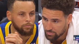 Stephen Curry In Disbelief After Klay Thompson 0 Points &amp; Warriors Eliminated! Warriors vs Kings