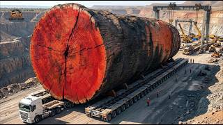 8 Days Processing Priceless 3000-Year-Old Giant Timber — A Factory Filled with Giant Logs