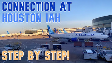 All you need to know to make your CONNECTION at HOUSTON IAH with United (same for any US airport)