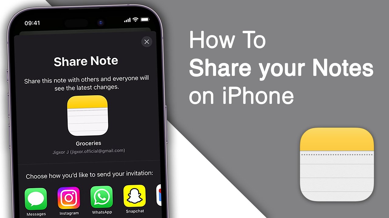 How to Share Notes on iPhone! [2023] - YouTube