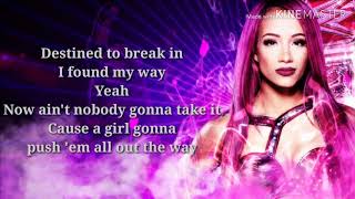 Sasha Banks theme with lyrics (Sky's the limit)