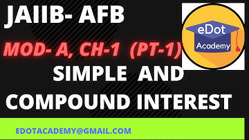 1 I JAIIB I AFB MODULE A I CHAPTER 1 I INTEREST AND ANNUITIES I IN ENGLISH I