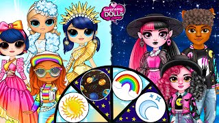Day Girl Marinette vs Night Girl Draculaura Clothes Switch up - 35 Best DIY Arts & Paper Crafts